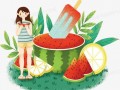 吃瓜创意绘画