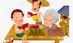 小孩蹲着吃瓜图片,小家伙蹲地瓜香四溢