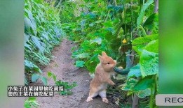 吃瓜的小兔子,小兔子吃瓜趣事多