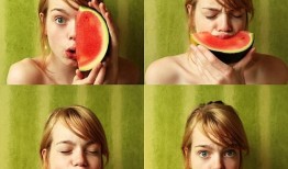 女孩夏日吃瓜头像,瓜果飘香——女孩吃瓜头像下的夏日风情