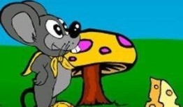 老鼠吃瓜看图说话